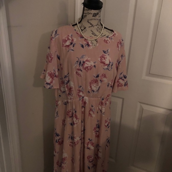 🌼LIKE NEW🌼David & Dani Pretty in Pink Plus Dress - Picture 12 of 13